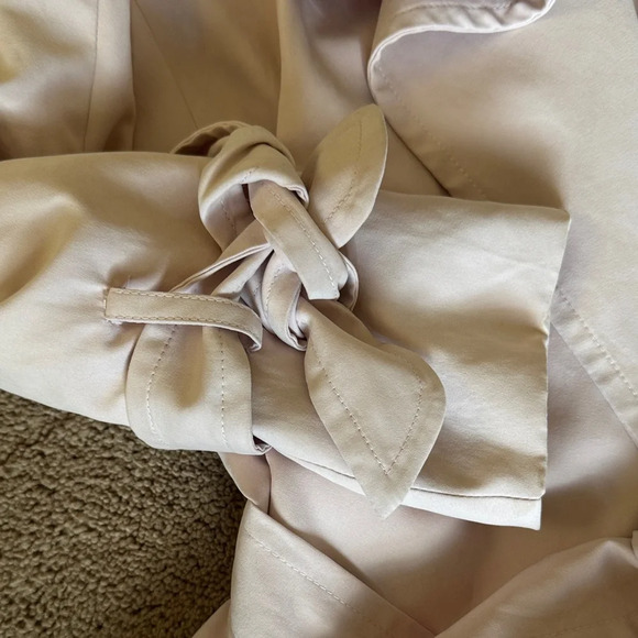 Mud Pie Light Pink Trench Coat - Picture 4 of 7